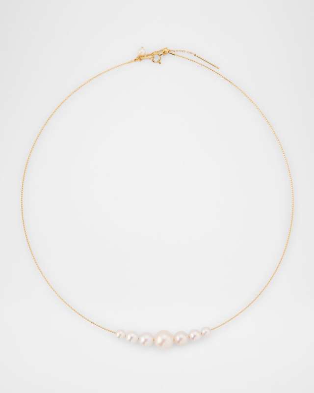 18K Pearl Choker Necklace